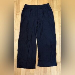 Old Navy women’s black linen blend pants